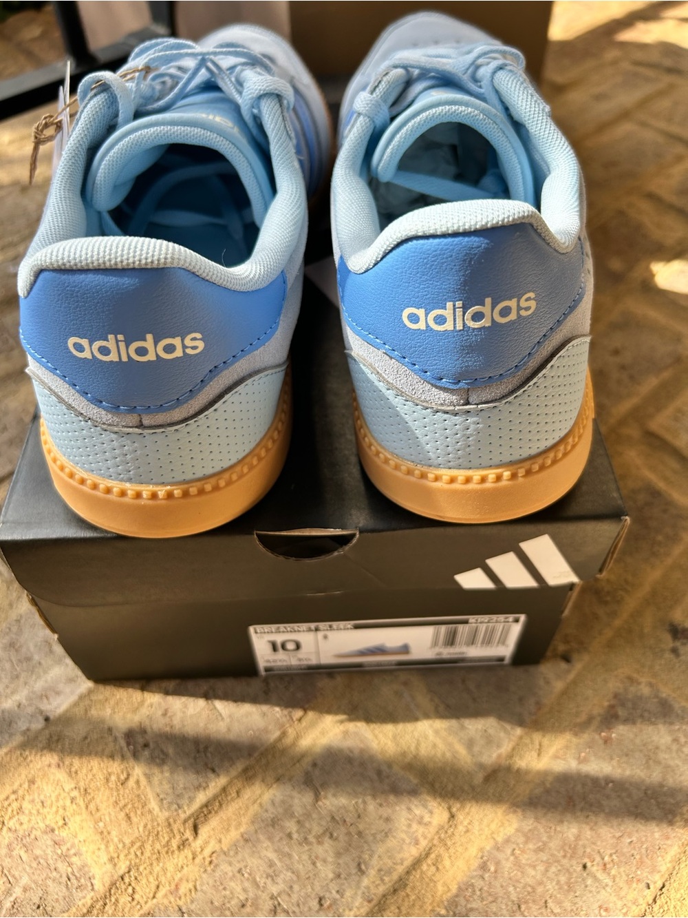 Adidas Breaknet Sleek Women Sneaker Clear Sky Real Blue Cloudfoam Low Top Casual - Picture 6 of 7